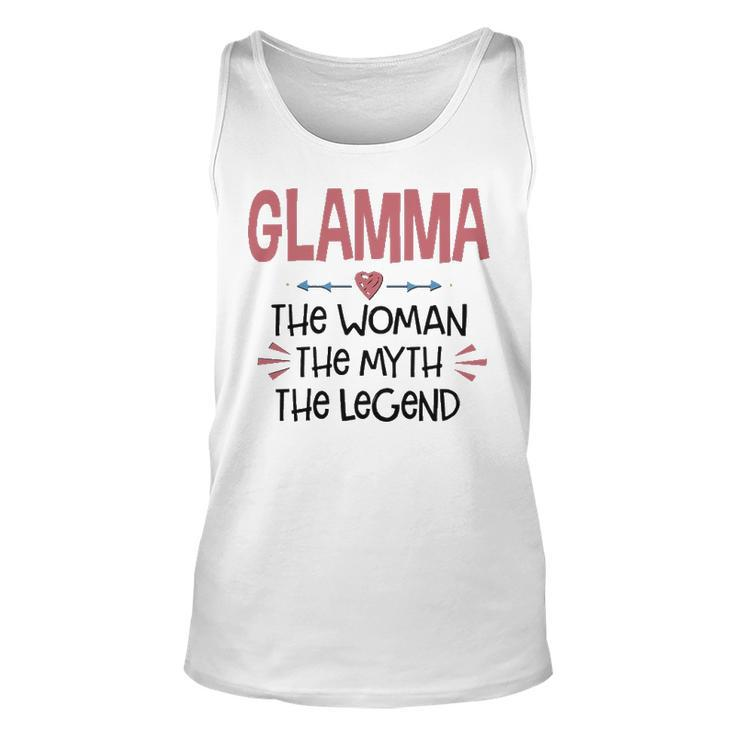 Glamma Grandma Gift   Glamma The Woman The Myth The Legend Unisex Tank Top