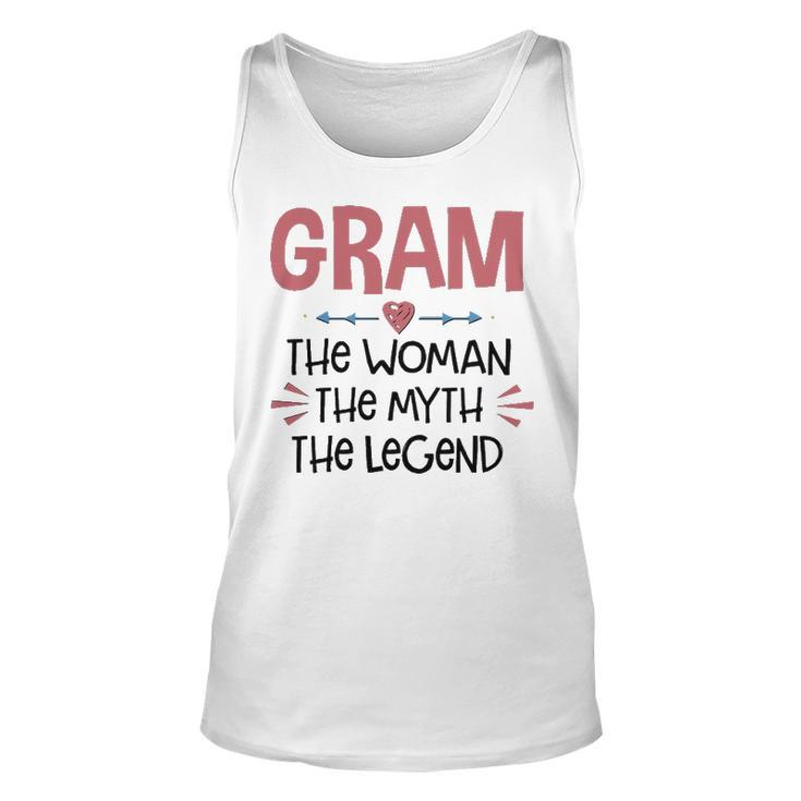 Gram Grandma Gift   Gram The Woman The Myth The Legend Unisex Tank Top