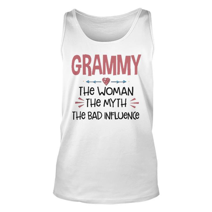 Grammy Grandma Gift   Grammy The Woman The Myth The Bad Influence Unisex Tank Top