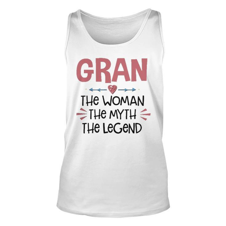 Gran Grandma Gift   Gran The Woman The Myth The Legend Unisex Tank Top