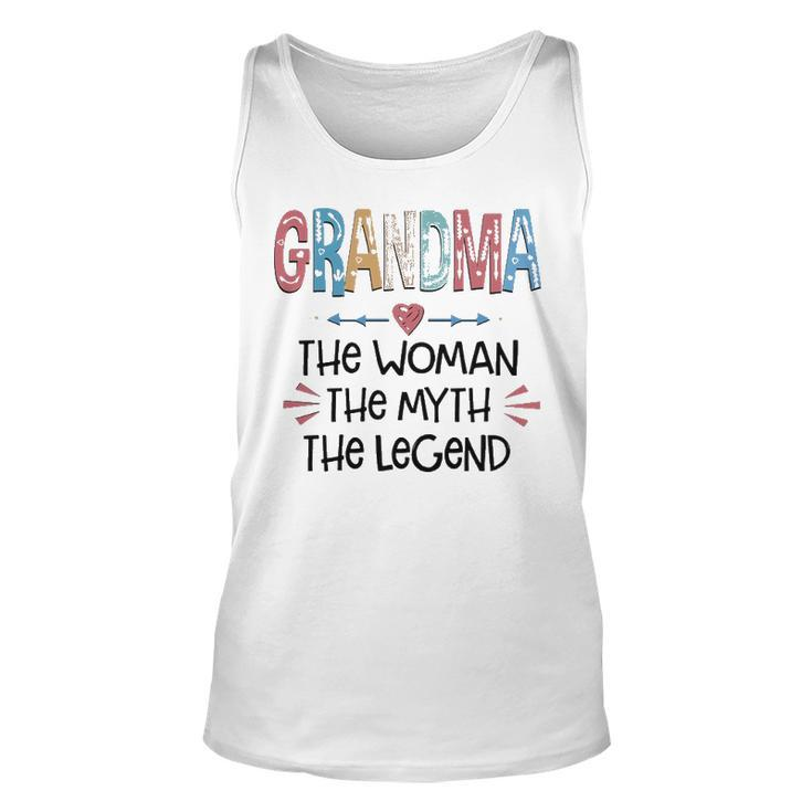 Grandma Gift   Grandma The Woman The Myth The Legend Unisex Tank Top