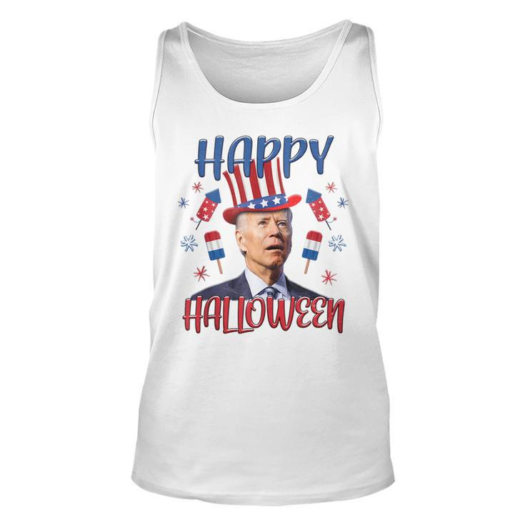Halloween Funny Happy 4Th Of July Anti Joe Biden Men Women  Unisex Tank Top
