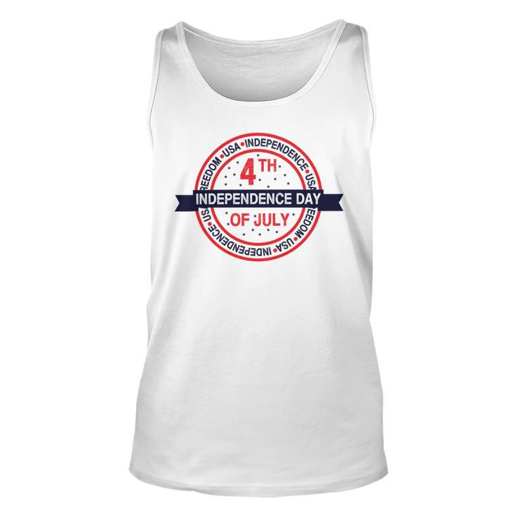 Happy 4Th Of July Usa Freedom Unisex Tank Top