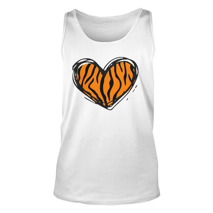 Heart Tiger Pattern Clothing - Tiger Print Unisex Tank Top