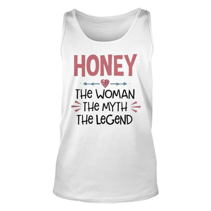 Honey Grandma Gift   Honey The Woman The Myth The Legend Unisex Tank Top
