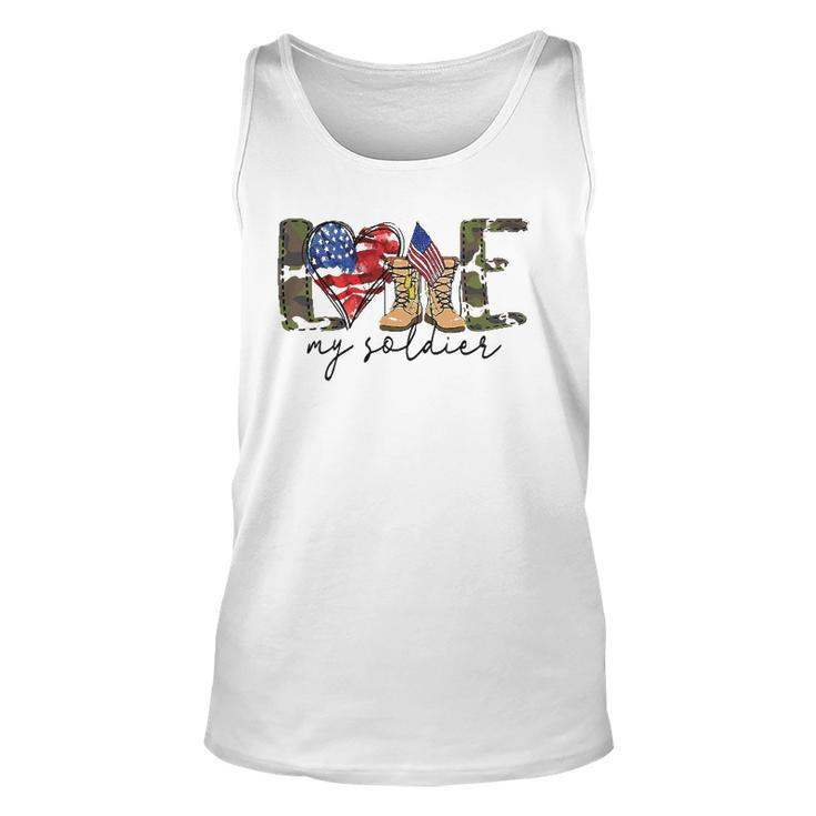I Love My Soldier Military Military Army Wife Unisex Tank Top