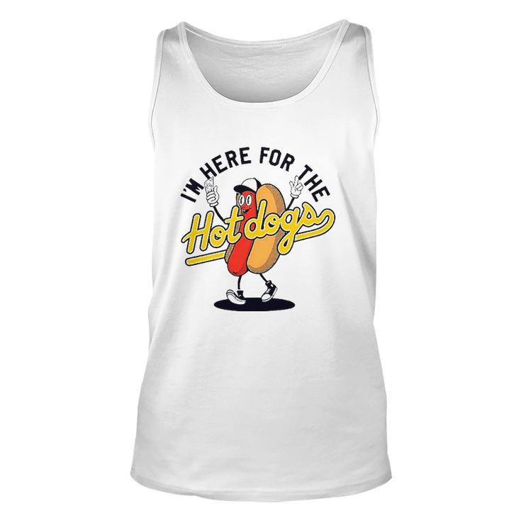 Im Here For The Hot Dogs Unisex Tank Top