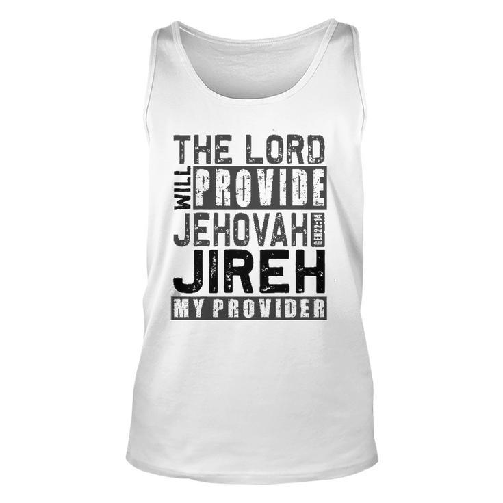 Jehovah Jireh My Provider Jehovah Jireh Provides Christian Tank Top