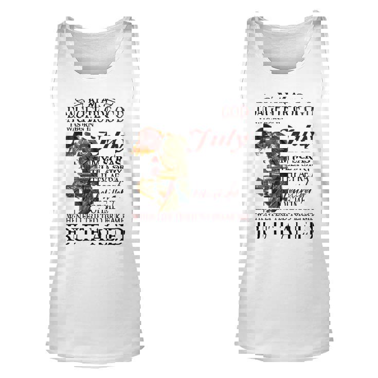 July Girl Gift   July Girl I Am A Daughter Of God Unisex Tank Top