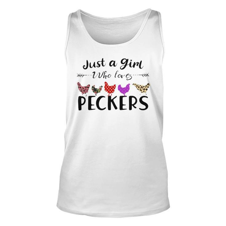 Just A Girl Who Loves Peckers 863 Shirt Unisex Tank Top