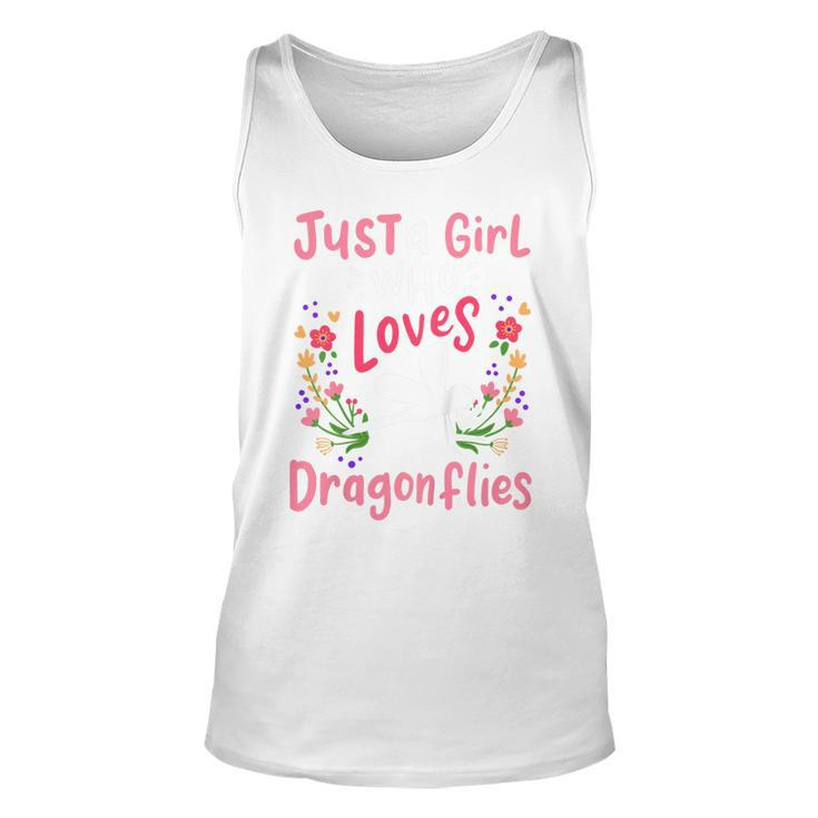 Kids Dragonfly Just A Girl Who Loves Dragonflies  Unisex Tank Top