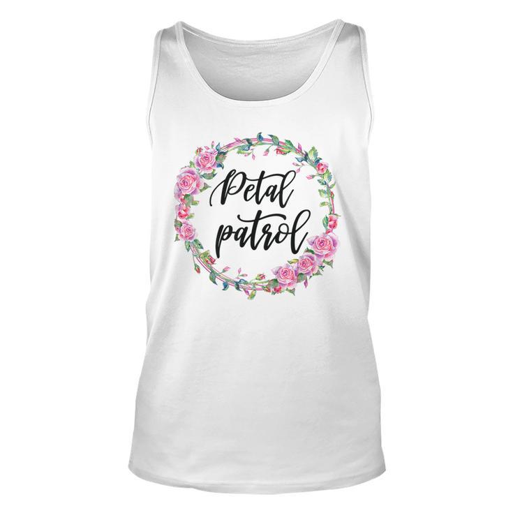 Kids Flower Girl Wedding Bridal Party Petal Patrol  Unisex Tank Top