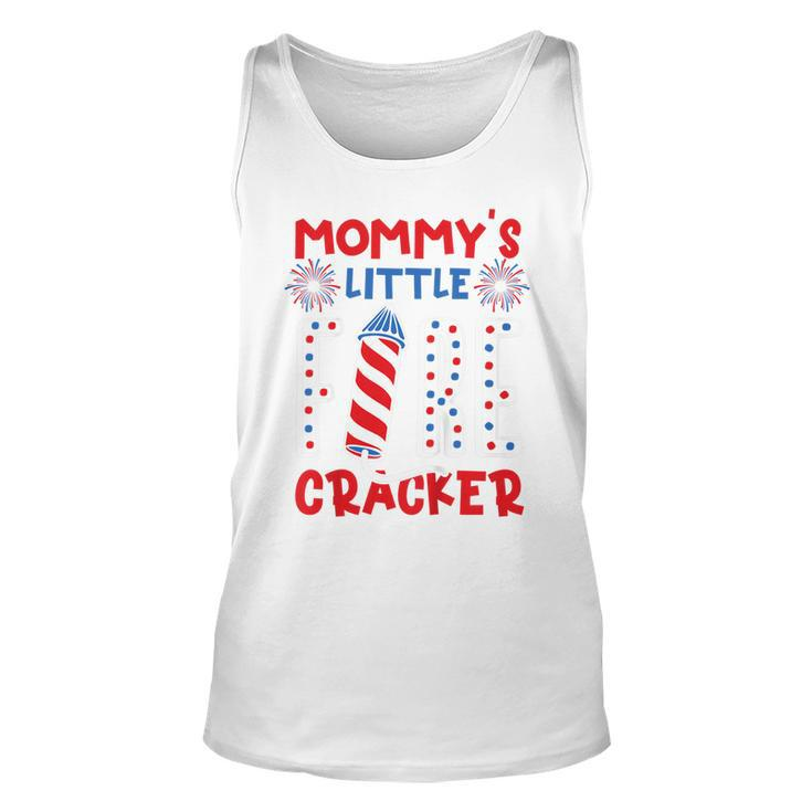 Kids Mommys Little Firecracker Independence Day Firework Toddler  Unisex Tank Top