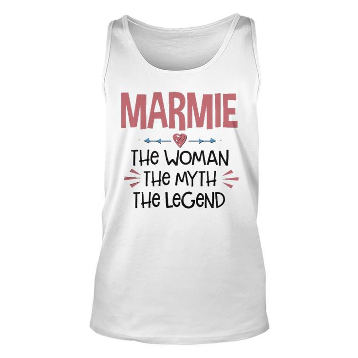 Marmie Grandma Gift   Marmie The Woman The Myth The Legend Unisex Tank Top
