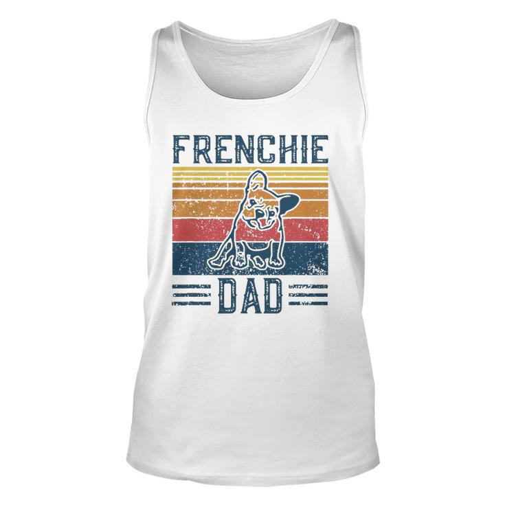 Mens Funny Vintage Frenchie Dad For Men - French Bulldog Unisex Tank Top