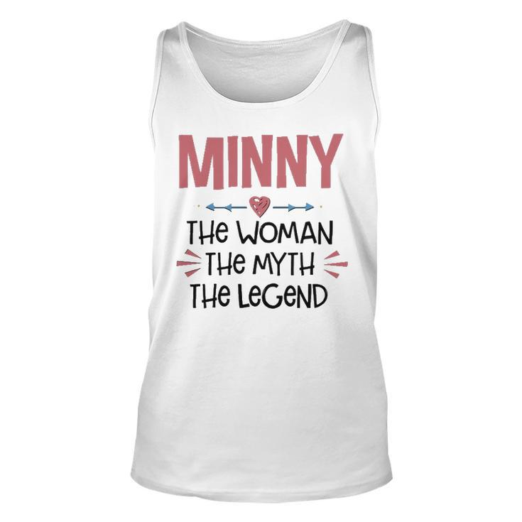 Minny Grandma Gift   Minny The Woman The Myth The Legend Unisex Tank Top