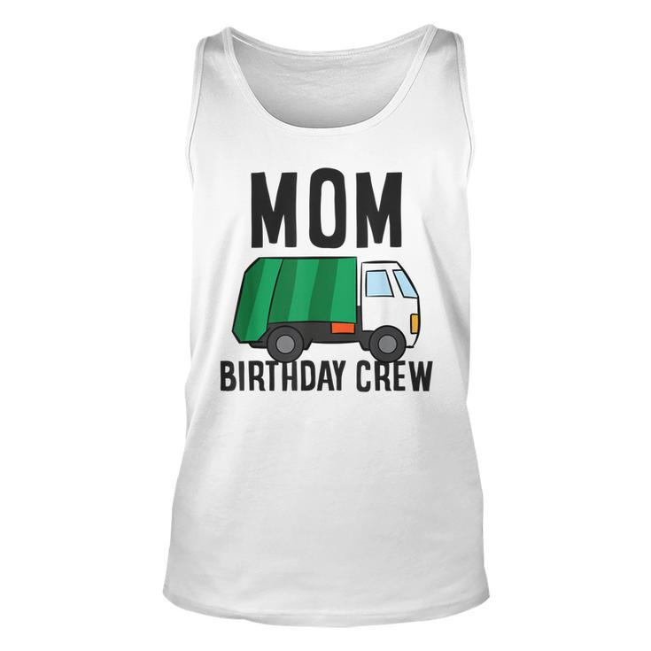 Mom Of The Birthday Crew Garbage Truck  Unisex Tank Top