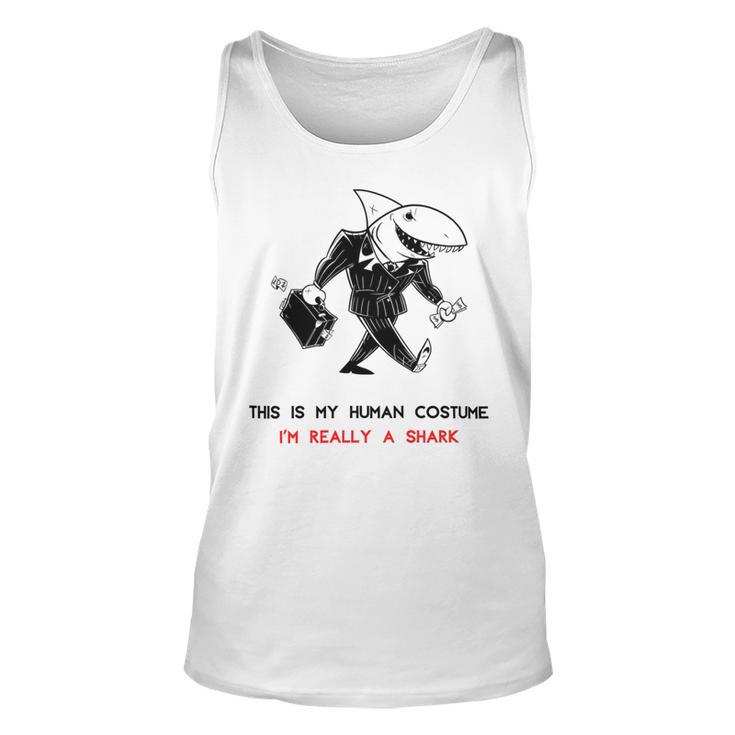 Money Shark Unisex Tank Top