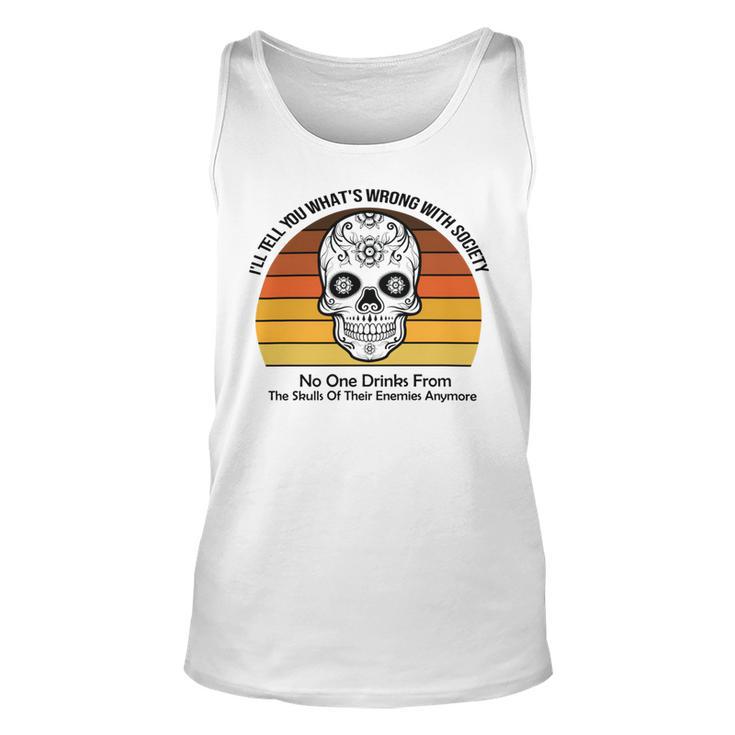 Official Wrong Society Drink From The Skull Of Your Enemies V2 Unisex Tank Top