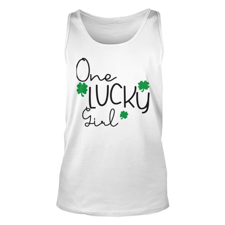 One Lucky Girl Funny St Patrick Day Unisex Tank Top