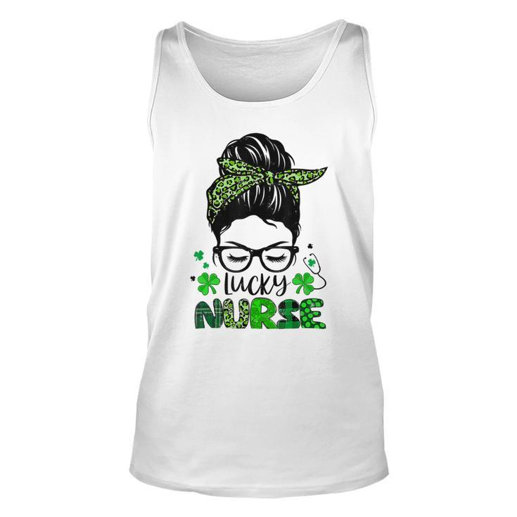 One Lucky Nurse St Patricks Day For Women Funny Nurse Unisex Tank Top
