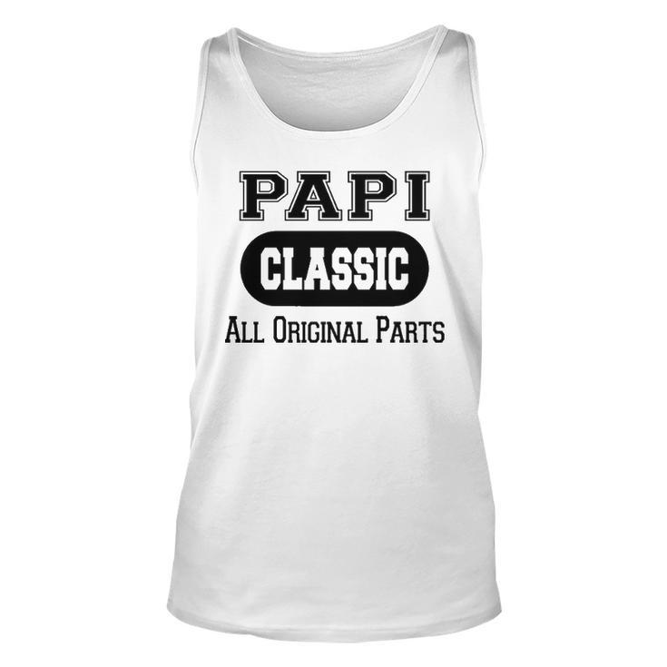 Papi Grandpa Gift   Classic All Original Parts Papi Unisex Tank Top