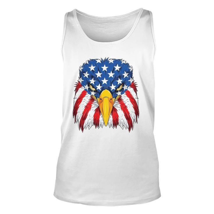 Patriotic Eagle 4Th Of July Usa American Flag Merica Men Kid Tank Top