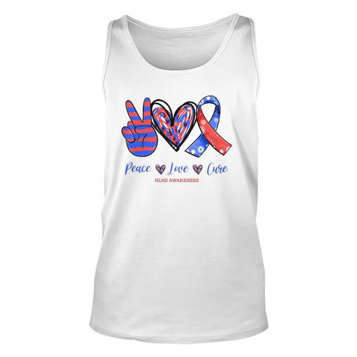 Peace Love Cure Hypoplastic Left Heart Syndrome Awareness Unisex Tank Top