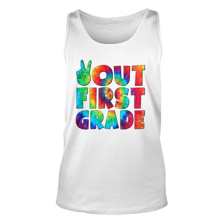 Peace Out First 1St Grade Graduation Last Day Of School Unisex Tank Top