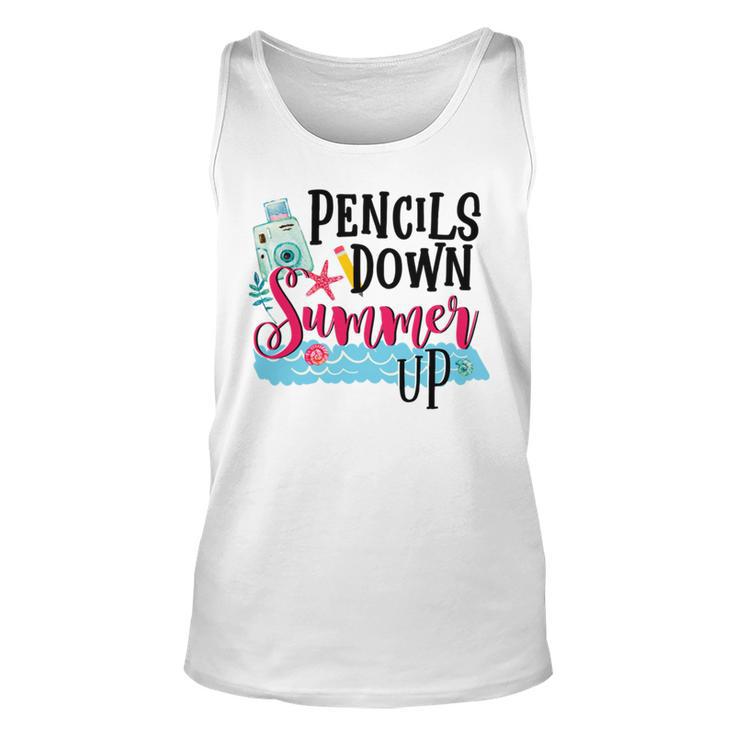 Pencils Down Summer Up Unisex Tank Top