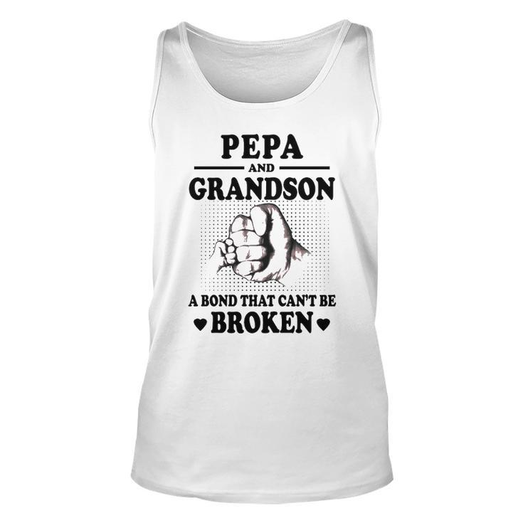 Pepa Grandpa Gift   Pepa And Grandson A Bond That Cant Be Broken Unisex Tank Top