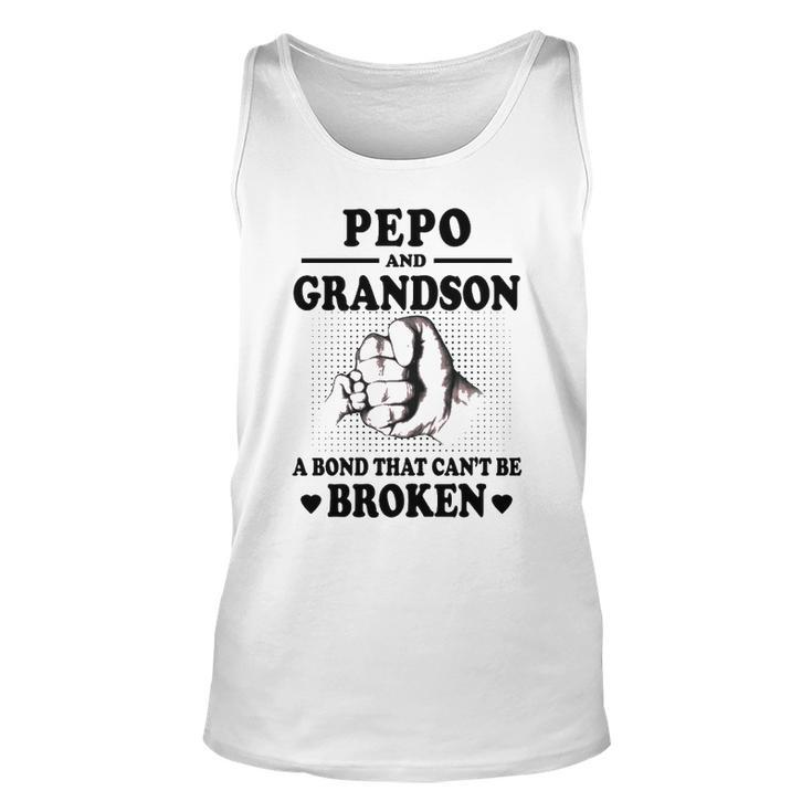 Pepo Grandpa Gift Pepo And Grandson A Bond That Cant Be Broken Unisex Tank Top