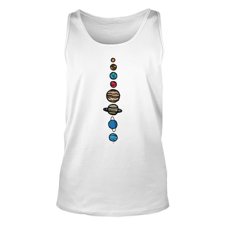 Planets Colour Unisex Tank Top