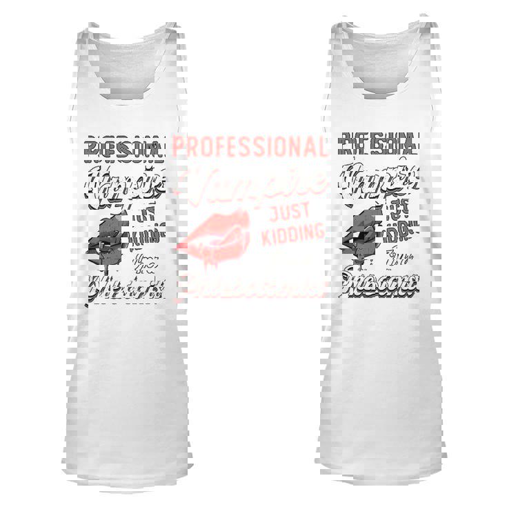 Professional Vampire Phlebotomyl Nurse Retro Phlebotomist Unisex Tank Top