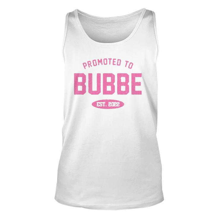 Promoted To Bubbe  Baby Reveal Gift Jewish Grandma Unisex Tank Top