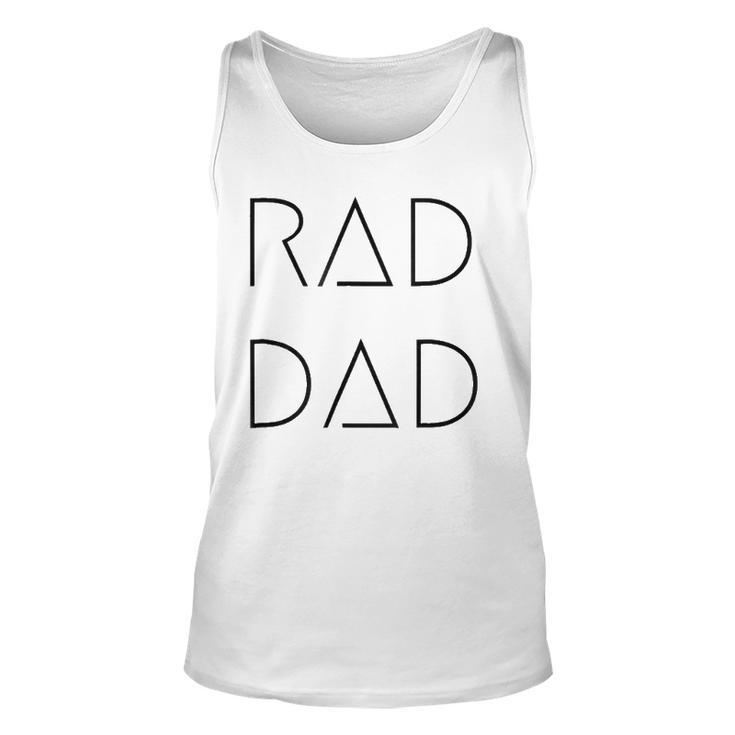 Rad Dad For A Gift To His Father On His Fathers Day Unisex Tank Top