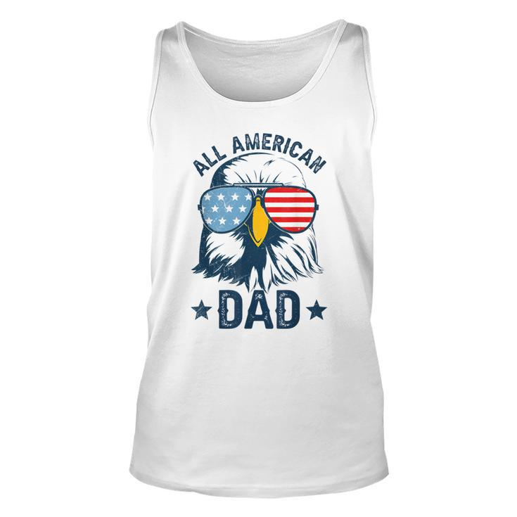 Retro All American Dad 4Th Of July  Daddy Eagle Usa  Unisex Tank Top