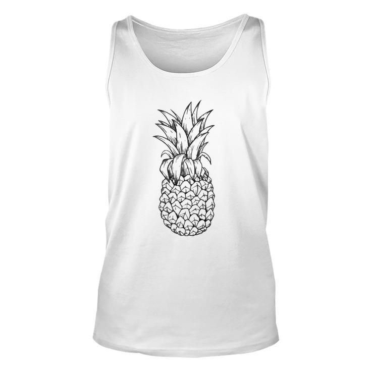 Retro Pineapple  80S Tropical Fruit Lover Gift Unisex Tank Top
