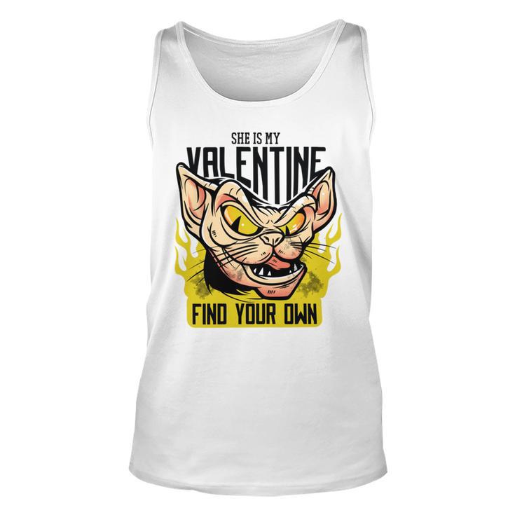 She Is My Valentine Cat Unisex Tank Top