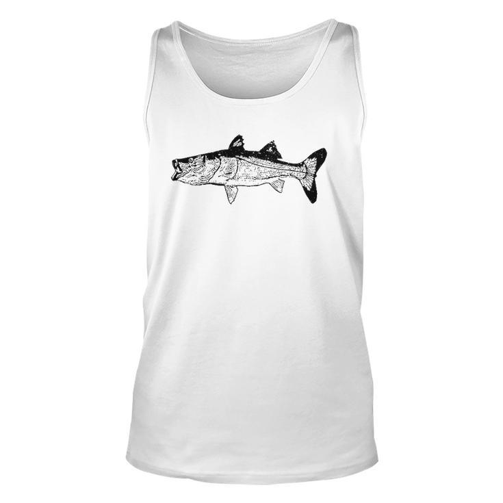 Snook Fish Portrait Cool Snook Fishing Mens Gift Unisex Tank Top
