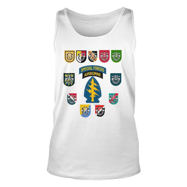 Special Forces Group Airborne Veteran Sfg 4Th Of July Mens Unisex Tank Top