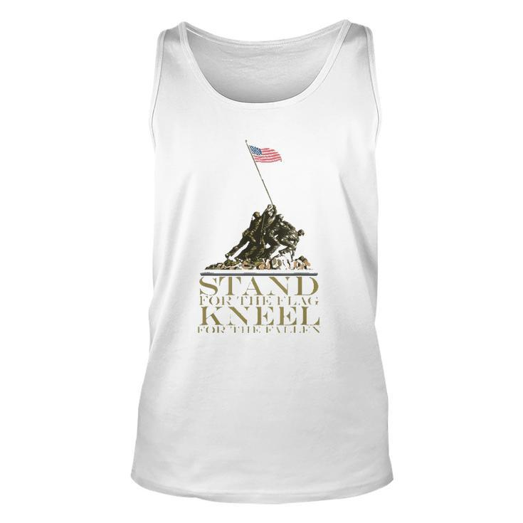 Stand For The Flag Kneel For The Fallen Patriotic Unisex Tank Top