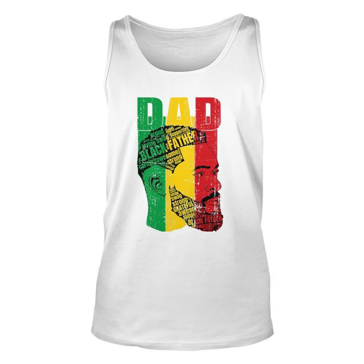 Strong Black Dad King African American Unisex Tank Top