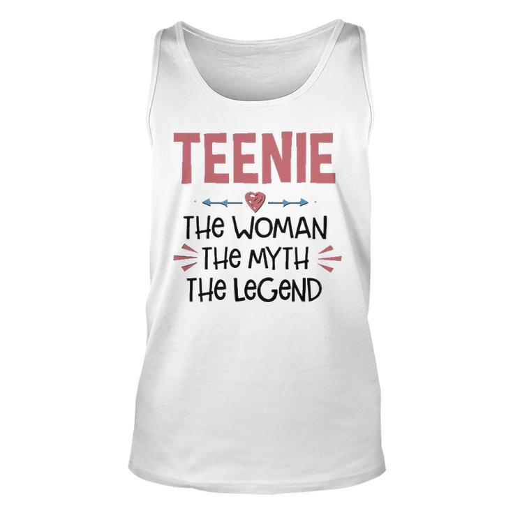 Teenie Grandma Gift   Teenie The Woman The Myth The Legend Unisex Tank Top