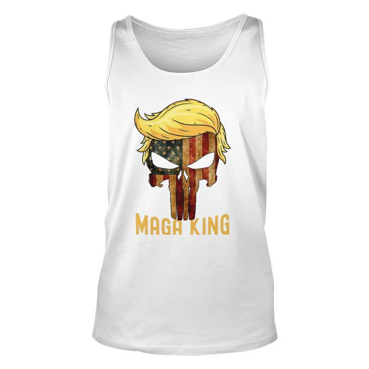 The Great Maga King  Donald Trump Skull Maga King Unisex Tank Top