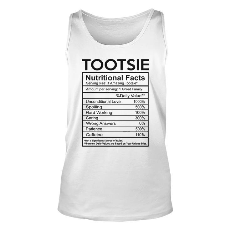 Tootsie Grandma Gift   Tootsie Nutritional Facts Unisex Tank Top