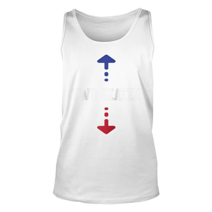 Two Seater 4Th Of July American Flag For Girls Men Dad Joke  Unisex Tank Top