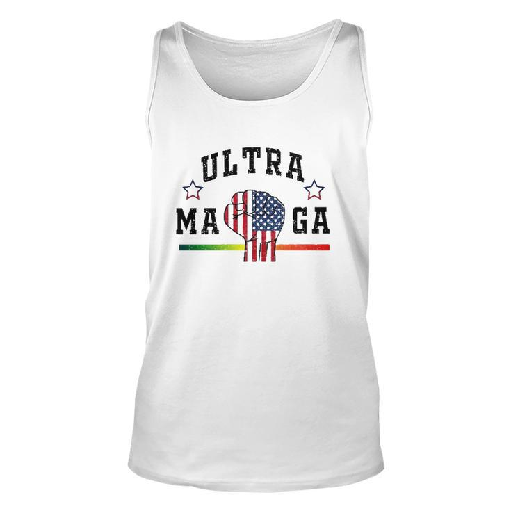 Ultra Maga The Return Of Trump Maga Trump Maga American Flag Fist Tank Top