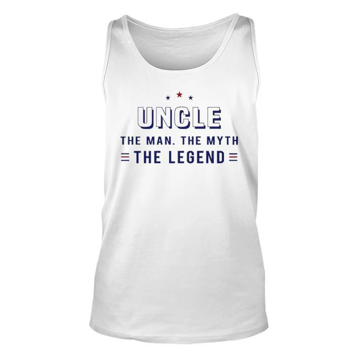 Uncle Gift   Uncle The Man The Myth The Legend V2 Unisex Tank Top