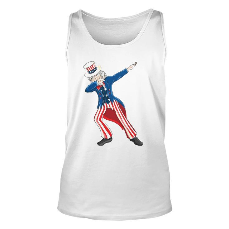 Uncle Sam Dabbing  - Patriotic Uncle Sam Dab Unisex Tank Top